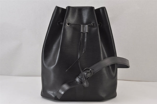 Authentic Louis Vuitton Epi Sac A Dos Shoulder Bag Black M80153 LV 0707K