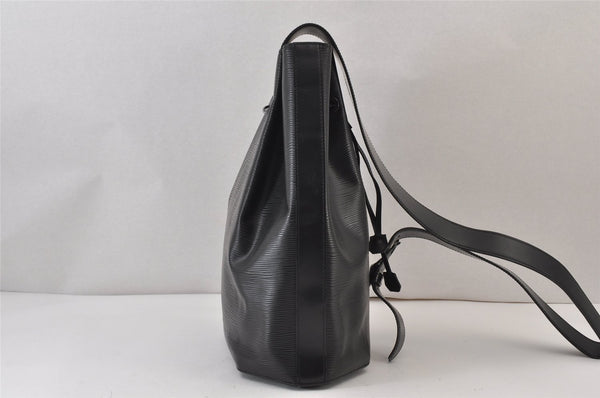 Authentic Louis Vuitton Epi Sac A Dos Shoulder Bag Black M80153 LV 0707K