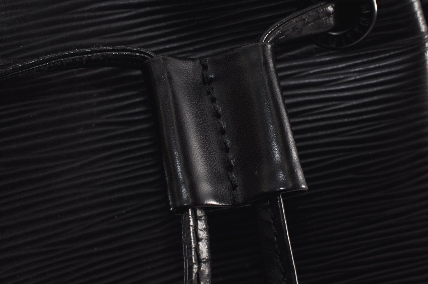 Authentic Louis Vuitton Epi Sac A Dos Shoulder Bag Black M80153 LV 0707K