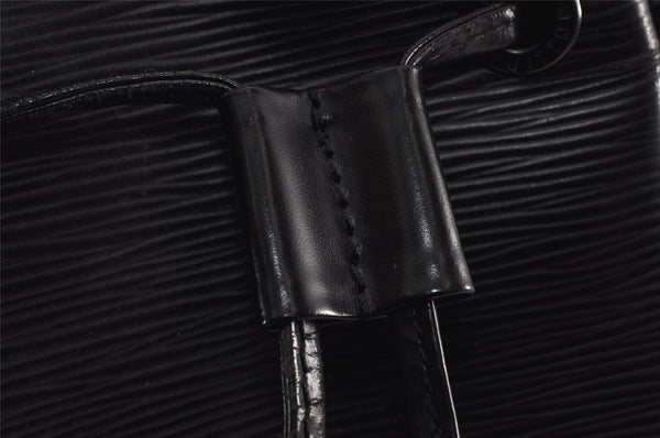 Authentic Louis Vuitton Epi Sac A Dos Shoulder Bag Black M80153 LV 0707K