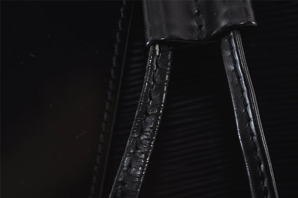 Authentic Louis Vuitton Epi Sac A Dos Shoulder Bag Black M80153 LV 0707K