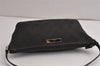 Authentic GUCCI Hand Bag Pouch Purse GG Canvas Leather 07198 Dark Brown 0708K