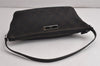 Authentic GUCCI Hand Bag Pouch Purse GG Canvas Leather 07198 Dark Brown 0708K