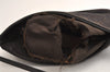 Authentic GUCCI Hand Bag Pouch Purse GG Canvas Leather 07198 Dark Brown 0708K