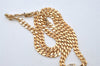 Authentic Christian Dior Gold Tone Rhinestone Chain Pendant Necklace CD 0709J