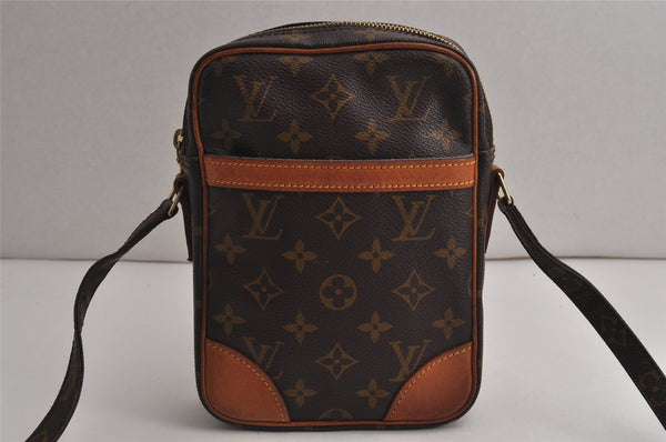 Authentic Louis Vuitton Monogram Danube Shoulder Cross Body Bag M45266 LV 0710K