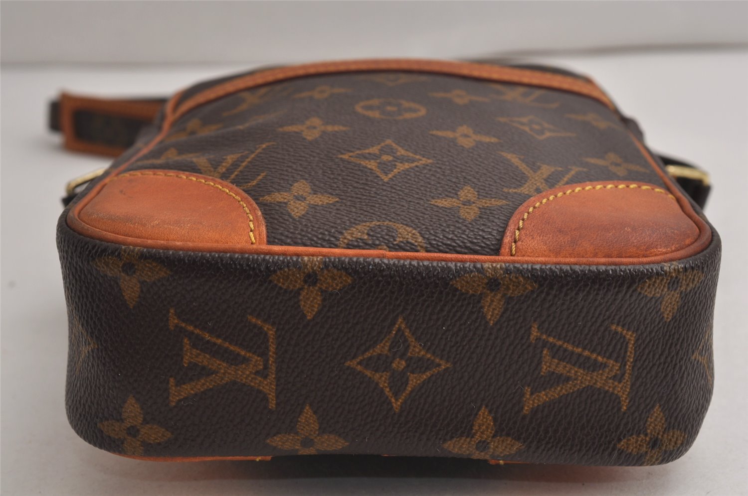 Authentic Louis Vuitton Monogram Danube Shoulder Cross Body Bag M45266 LV 0710K