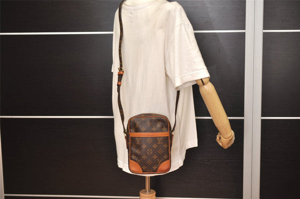 Authentic Louis Vuitton Monogram Danube Shoulder Cross Body Bag M45266 LV 0710K