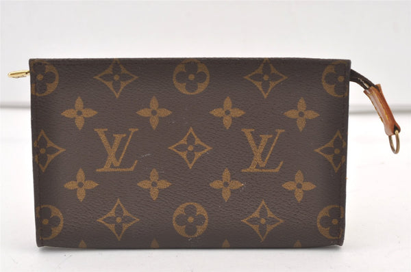 Authentic Louis Vuitton Monogram Pouch For Bucket PM LV Junk 0711K