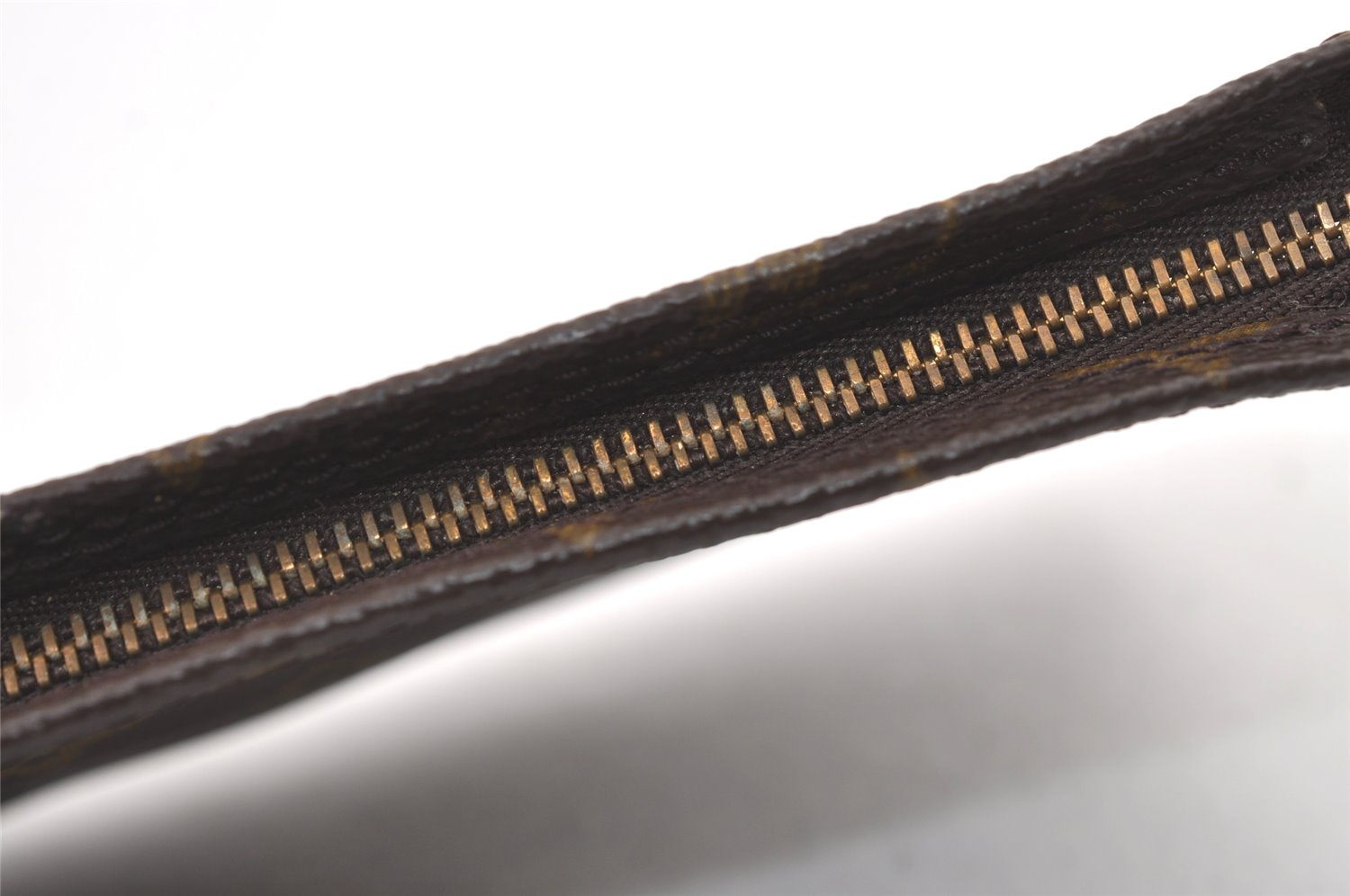 Authentic Louis Vuitton Monogram Pouch For Bucket PM LV Junk 0711K