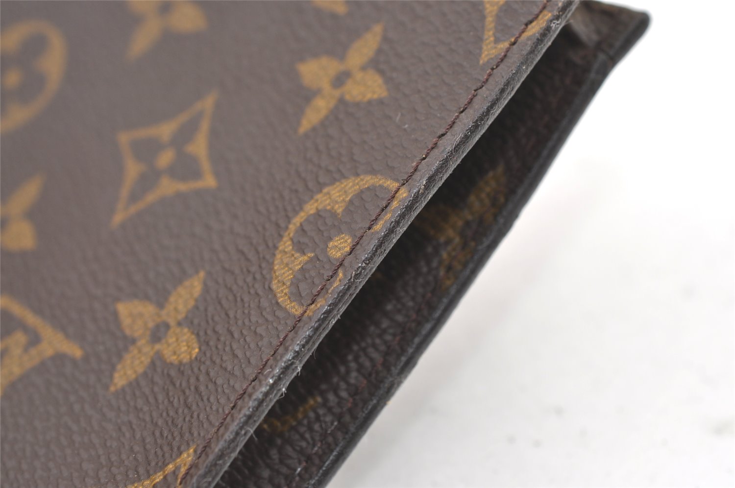 Authentic Louis Vuitton Monogram Pouch For Bucket PM LV Junk 0711K