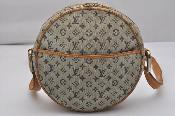 Auth Louis Vuitton Monogram Mini Jeanne GM Shoulder Cross Bag M92000 Blue 0712K