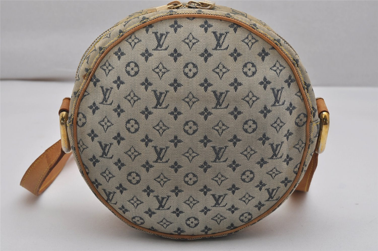 Auth Louis Vuitton Monogram Mini Jeanne GM Shoulder Cross Bag M92000 Blue 0712K