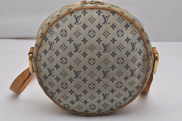 Auth Louis Vuitton Monogram Mini Jeanne GM Shoulder Cross Bag M92000 Blue 0712K