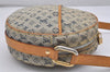 Auth Louis Vuitton Monogram Mini Jeanne GM Shoulder Cross Bag M92000 Blue 0712K