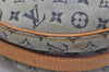 Auth Louis Vuitton Monogram Mini Jeanne GM Shoulder Cross Bag M92000 Blue 0712K