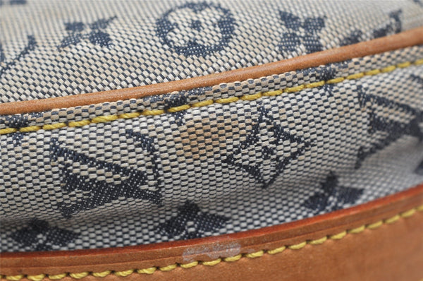 Auth Louis Vuitton Monogram Mini Jeanne GM Shoulder Cross Bag M92000 Blue 0712K