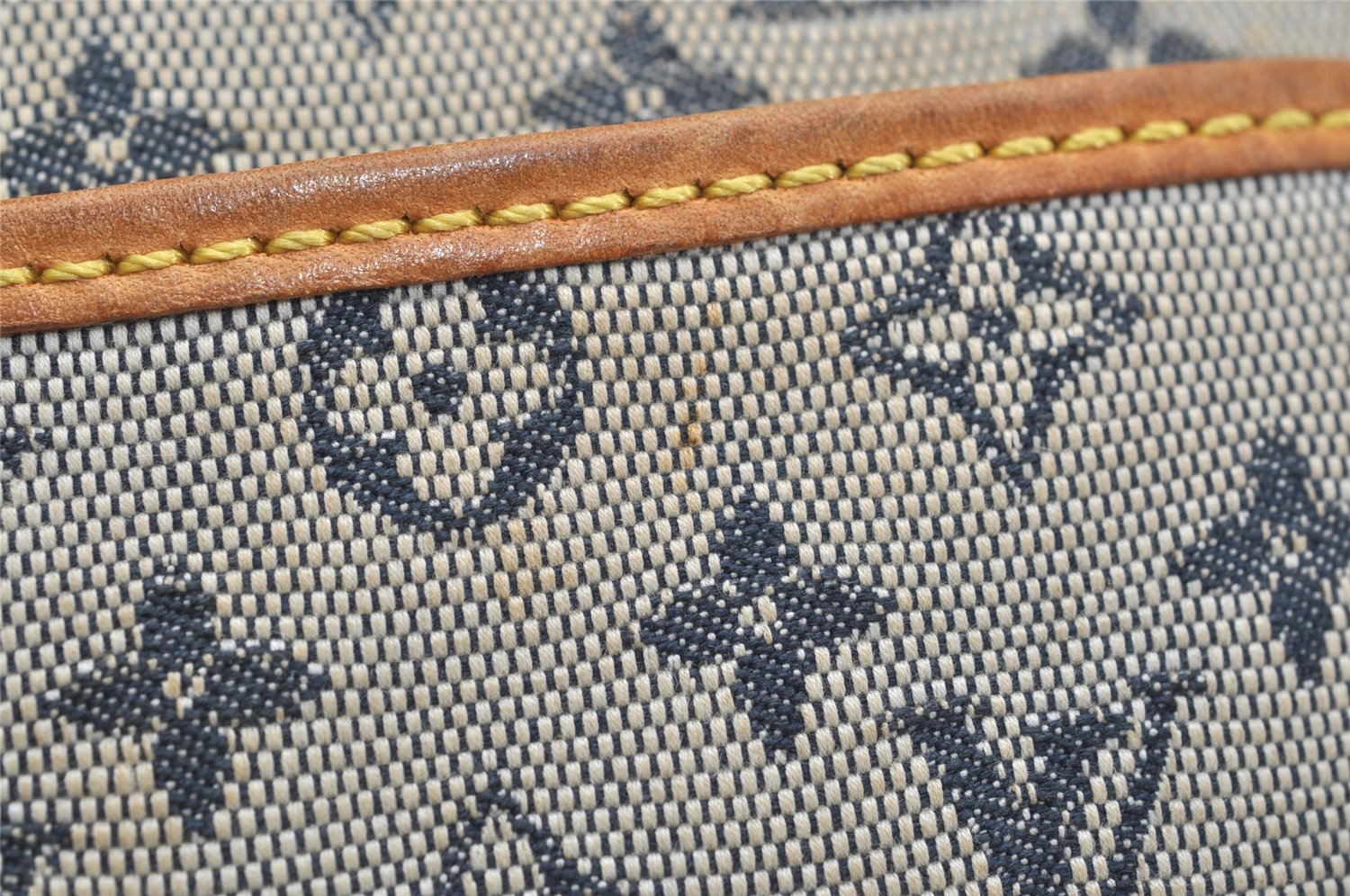 Auth Louis Vuitton Monogram Mini Jeanne GM Shoulder Cross Bag M92000 Blue 0712K