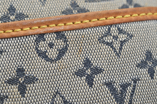 Auth Louis Vuitton Monogram Mini Jeanne GM Shoulder Cross Bag M92000 Blue 0712K