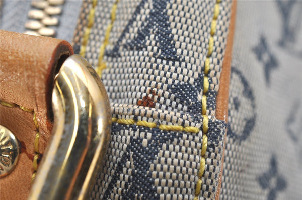 Auth Louis Vuitton Monogram Mini Jeanne GM Shoulder Cross Bag M92000 Blue 0712K