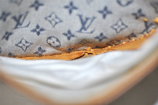 Auth Louis Vuitton Monogram Mini Jeanne GM Shoulder Cross Bag M92000 Blue 0712K