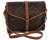 Louis Vuitton Monogram Portable Serviette Desktop Organizer Shoulder Bag 0713J