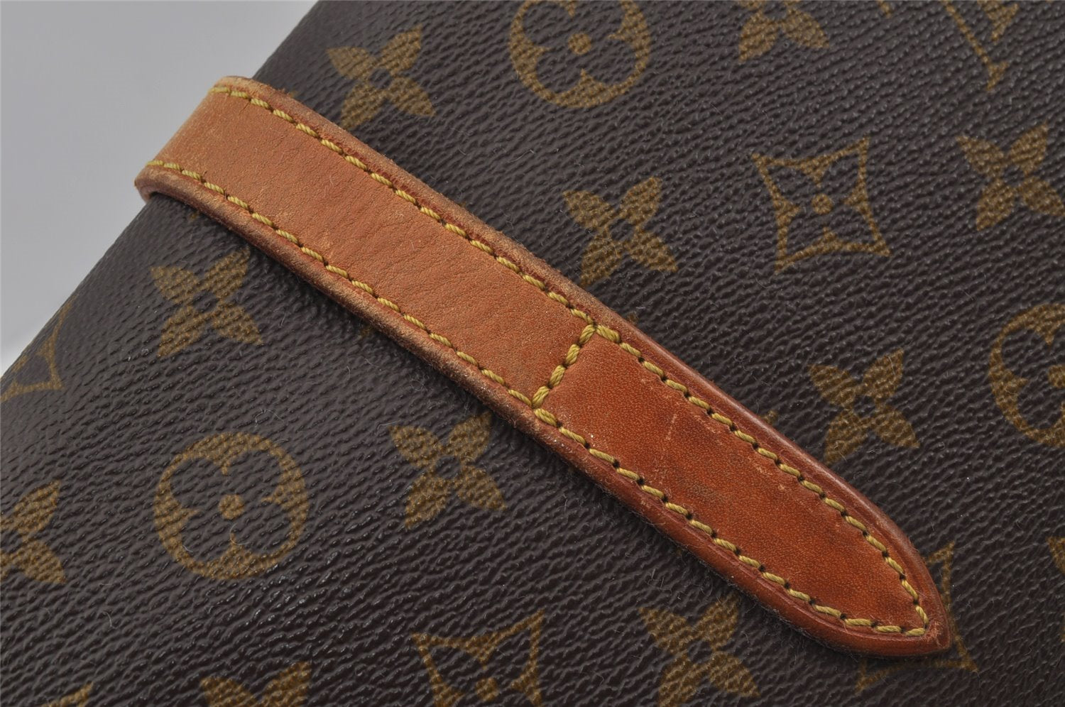 Louis Vuitton Monogram Portable Serviette Desktop Organizer Shoulder Bag 0713J