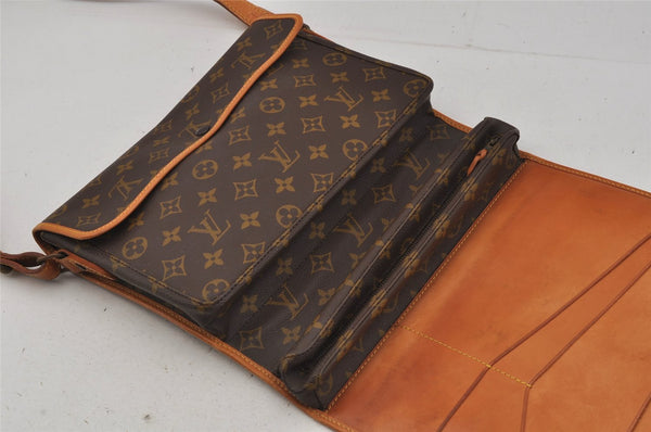 Louis Vuitton Monogram Portable Serviette Desktop Organizer Shoulder Bag 0713J