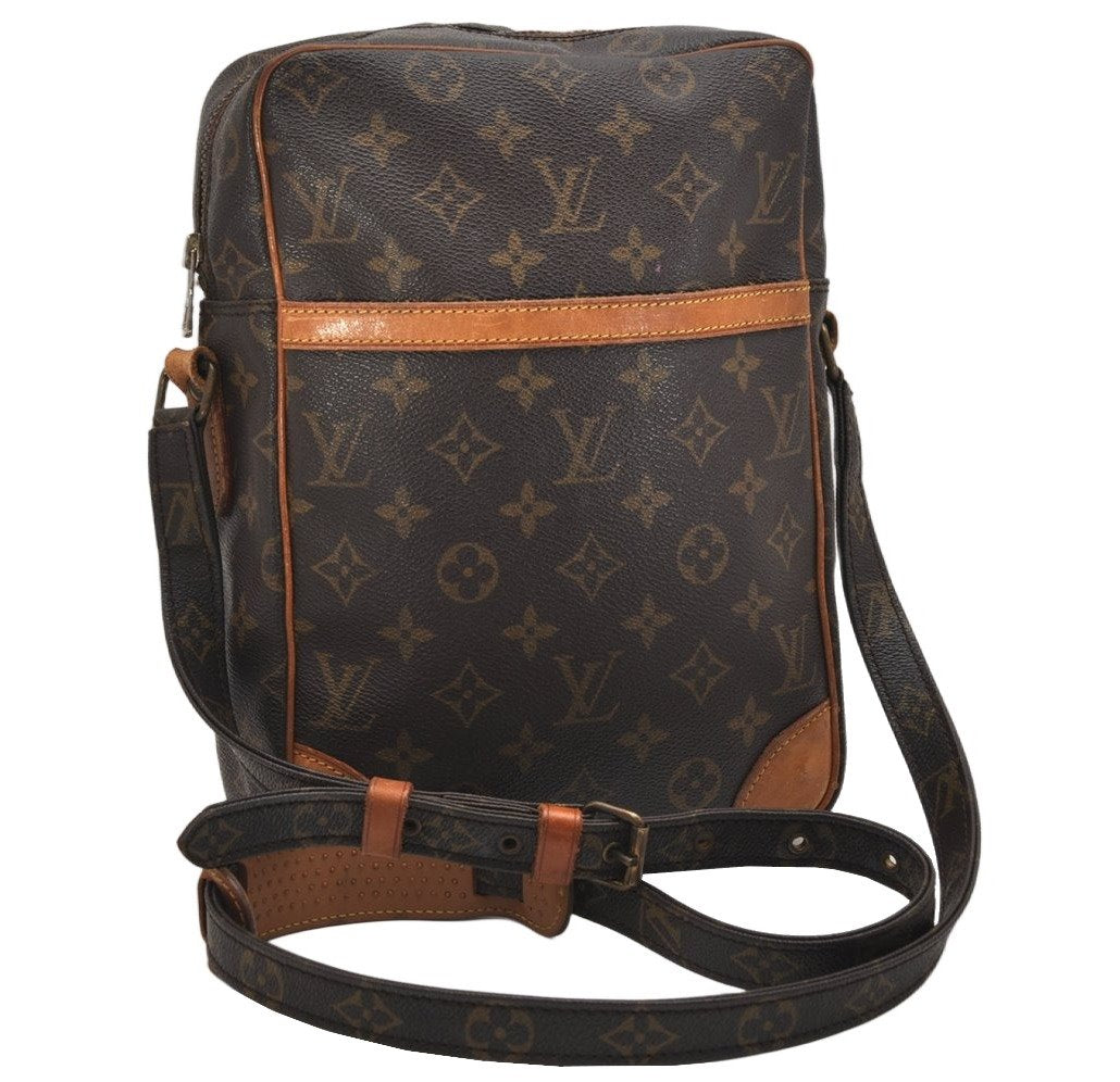 Authentic Louis Vuitton Monogram Danube GM Shoulder Cross Bag M45262 LV 0714K