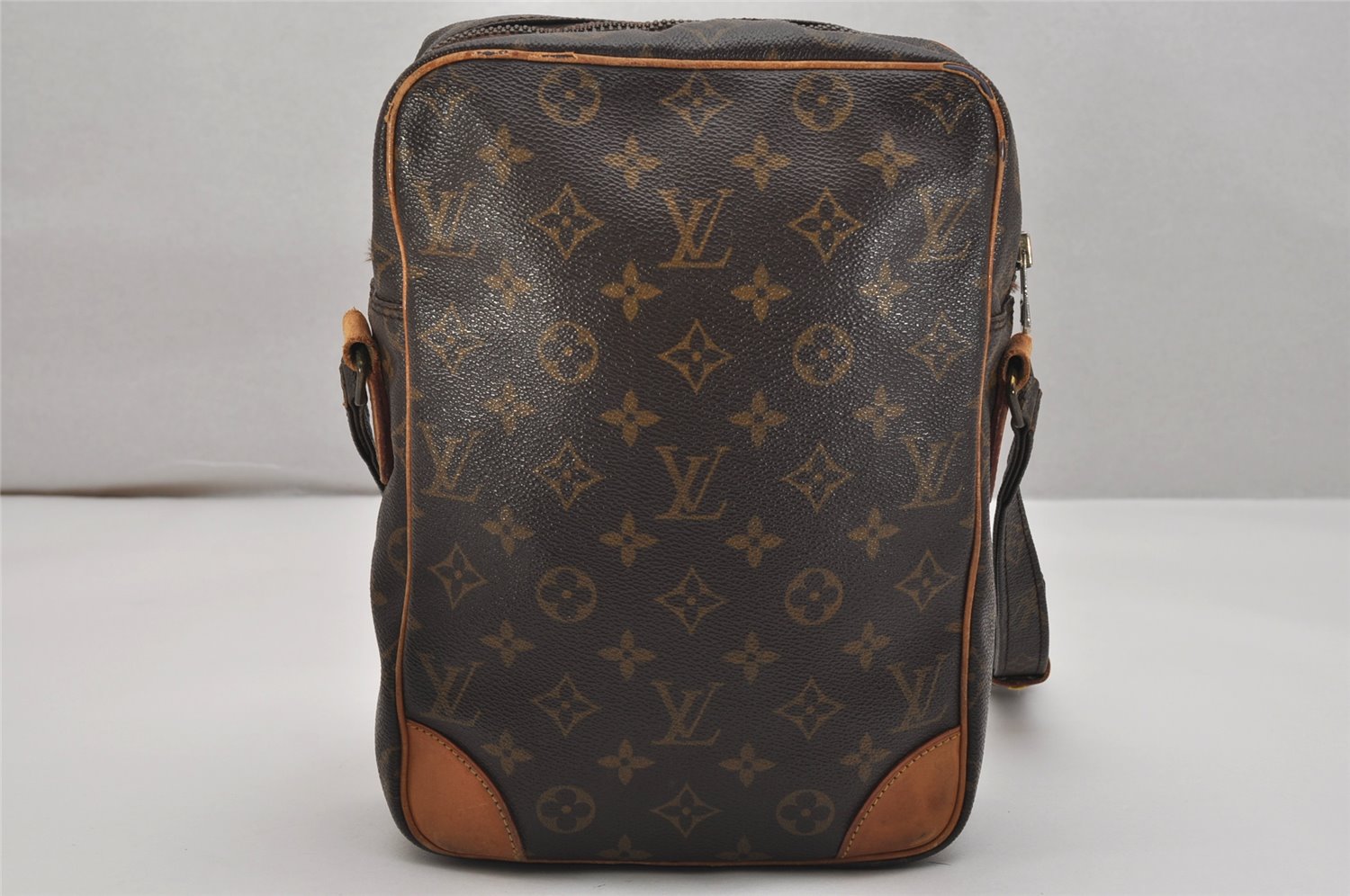 Authentic Louis Vuitton Monogram Danube GM Shoulder Cross Bag M45262 LV 0714K