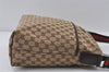 Auth GUCCI Web Sherry Line Shoulder Bag GG Canvas Leather 189751 Brown 0715J