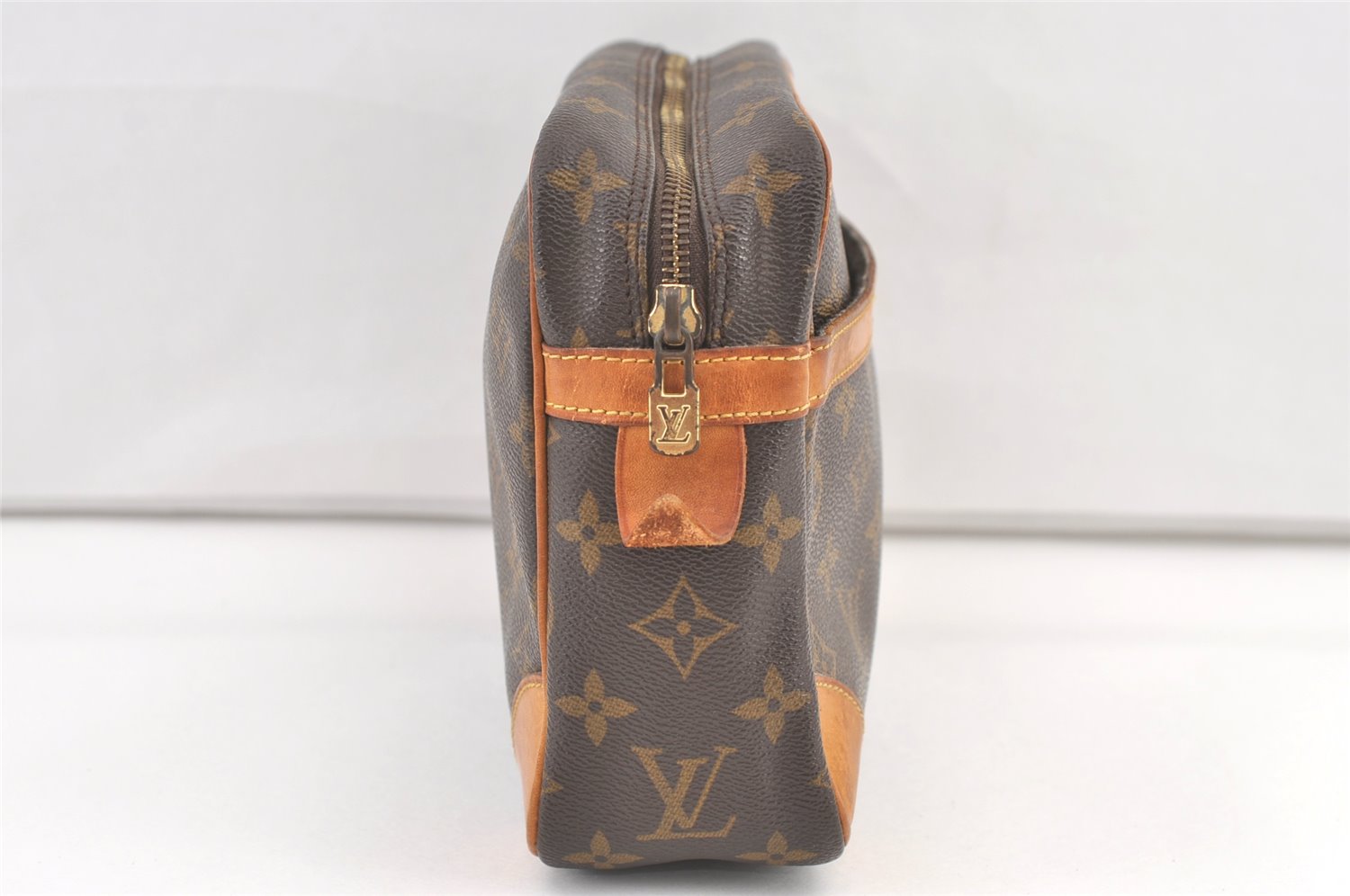 Authentic Louis Vuitton Monogram Compiegne 28 Clutch Hand Bag M51845 LV 0715K