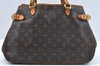Authentic Louis Vuitton Monogram Batignolles Horizontal Tote Bag M51154 LV 0717J