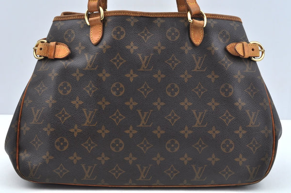 Authentic Louis Vuitton Monogram Batignolles Horizontal Tote Bag M51154 LV 0717J