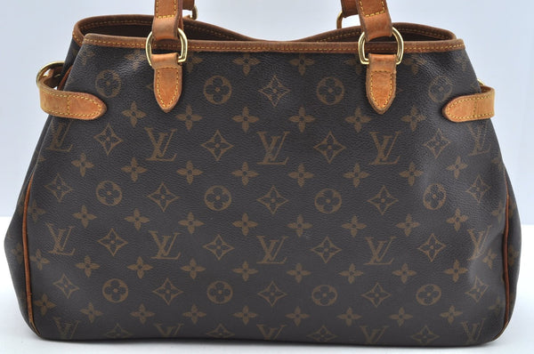 Authentic Louis Vuitton Monogram Batignolles Horizontal Tote Bag M51154 LV 0717J