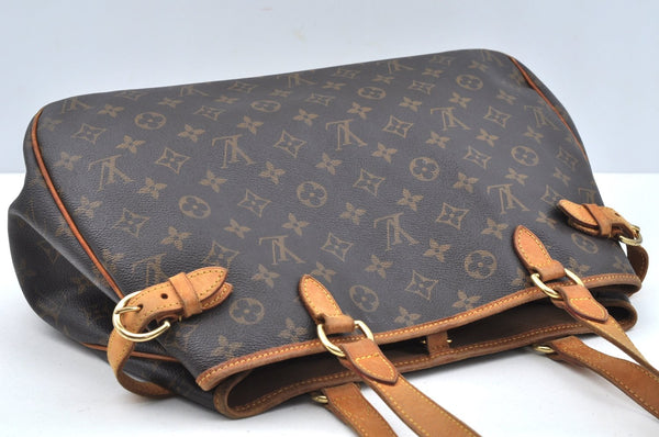 Authentic Louis Vuitton Monogram Batignolles Horizontal Tote Bag M51154 LV 0717J