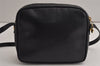 Authentic Salvatore Ferragamo Vara Shoulder Cross Body Bag Leather Black 0717K
