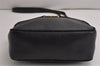 Authentic Salvatore Ferragamo Vara Shoulder Cross Body Bag Leather Black 0717K