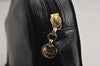 Authentic Salvatore Ferragamo Vara Shoulder Cross Body Bag Leather Black 0717K