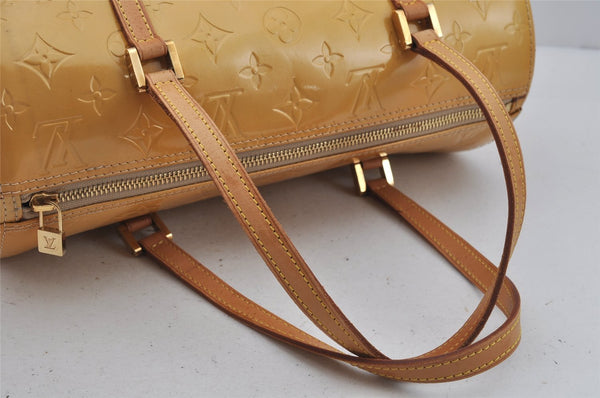 Authentic Louis Vuitton Vernis Bedford Hand Bag Yellow Beige M91006 LV 0718J