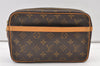 Authentic Louis Vuitton Monogram Compiegne 23 Clutch Hand Bag M51847 LV 0718K