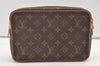 Authentic Louis Vuitton Monogram Compiegne 23 Clutch Hand Bag M51847 LV 0718K