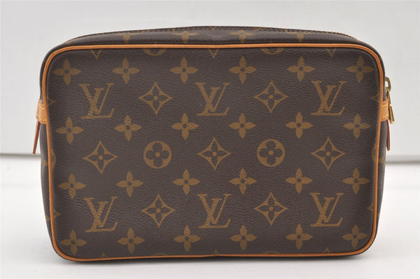 Authentic Louis Vuitton Monogram Compiegne 23 Clutch Hand Bag M51847 LV 0718K