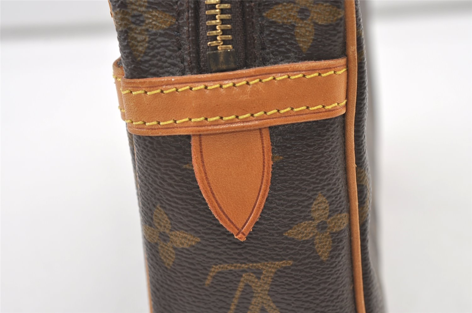 Authentic Louis Vuitton Monogram Compiegne 23 Clutch Hand Bag M51847 LV 0718K