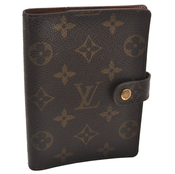 Authentic Louis Vuitton Monogram Agenda PM Notebook Cover R20005 LV 0719J