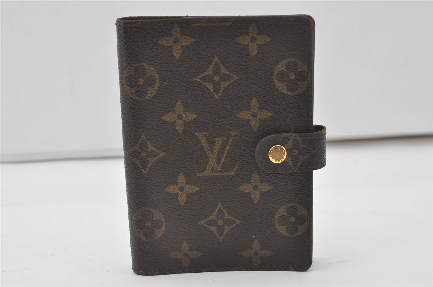 Authentic Louis Vuitton Monogram Agenda PM Notebook Cover R20005 LV 0719J
