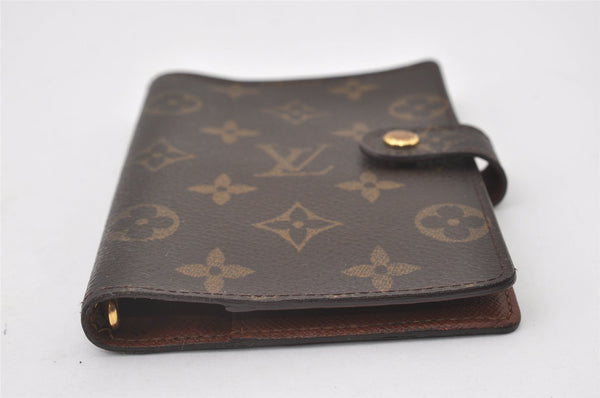 Authentic Louis Vuitton Monogram Agenda PM Notebook Cover R20005 LV 0719J
