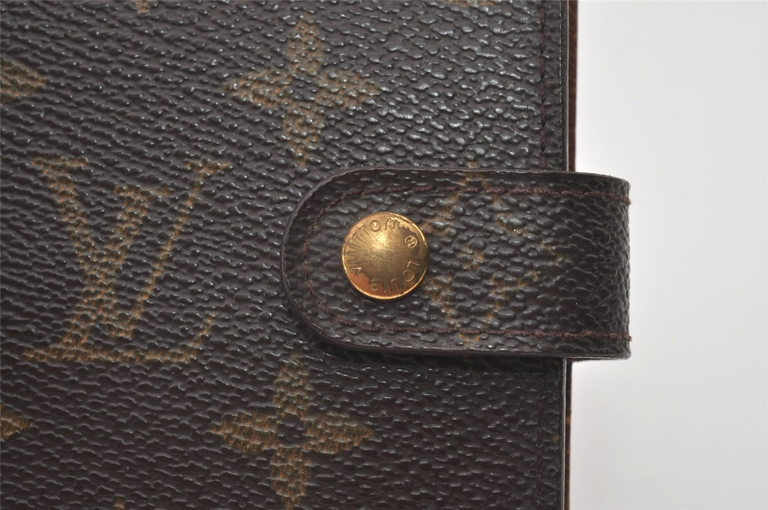 Authentic Louis Vuitton Monogram Agenda PM Notebook Cover R20005 LV 0719J