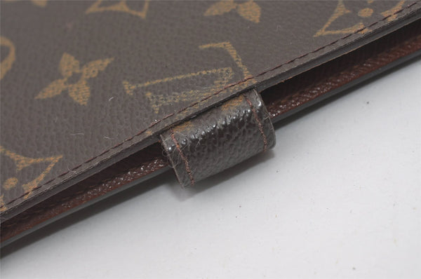 Authentic Louis Vuitton Monogram Agenda PM Notebook Cover R20005 LV 0719J