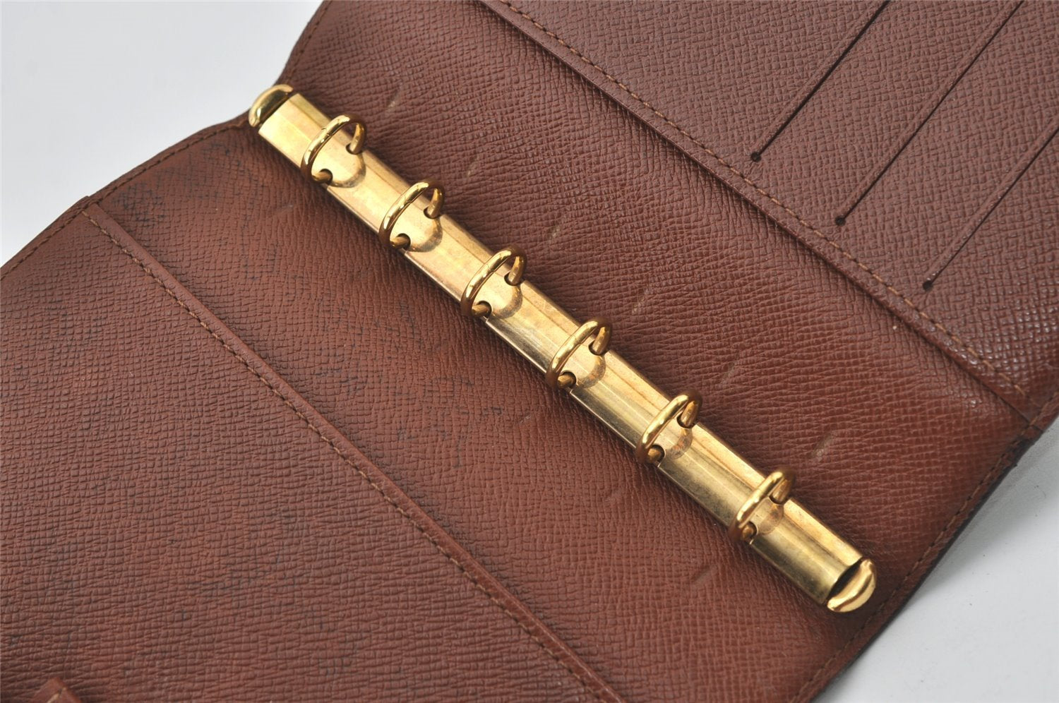 Authentic Louis Vuitton Monogram Agenda PM Notebook Cover R20005 LV 0719J